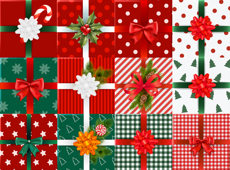 Dovanų dėžutės supakuotos ant vinilo miegamojo kilimėlio - „Tenstickers“