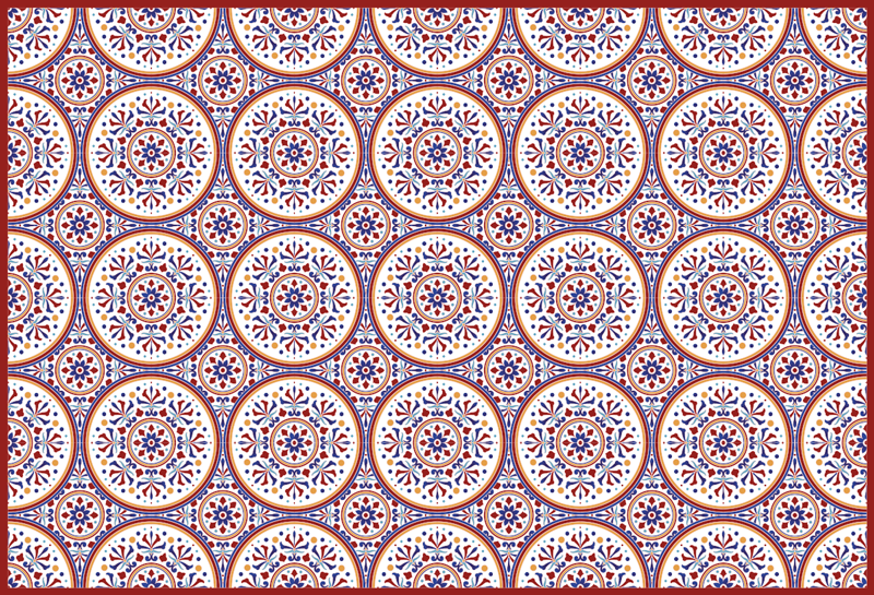 „majolica“ plytelių vinilo salės kilimas - „Tenstickers“