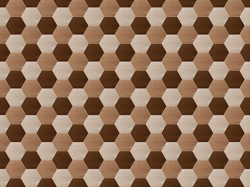 šešiakampis medžio tekstūros vinilo kilimas - „Tenstickers“