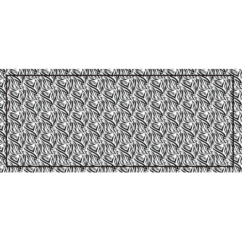 Zebra marginto vinilo kilimas - „Tenstickers“