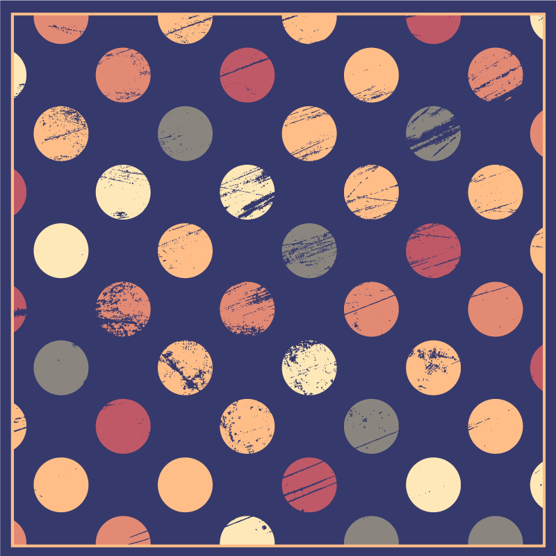 Abstraktus punktyrinis raštas geometriniai kilimas - „Tenstickers“