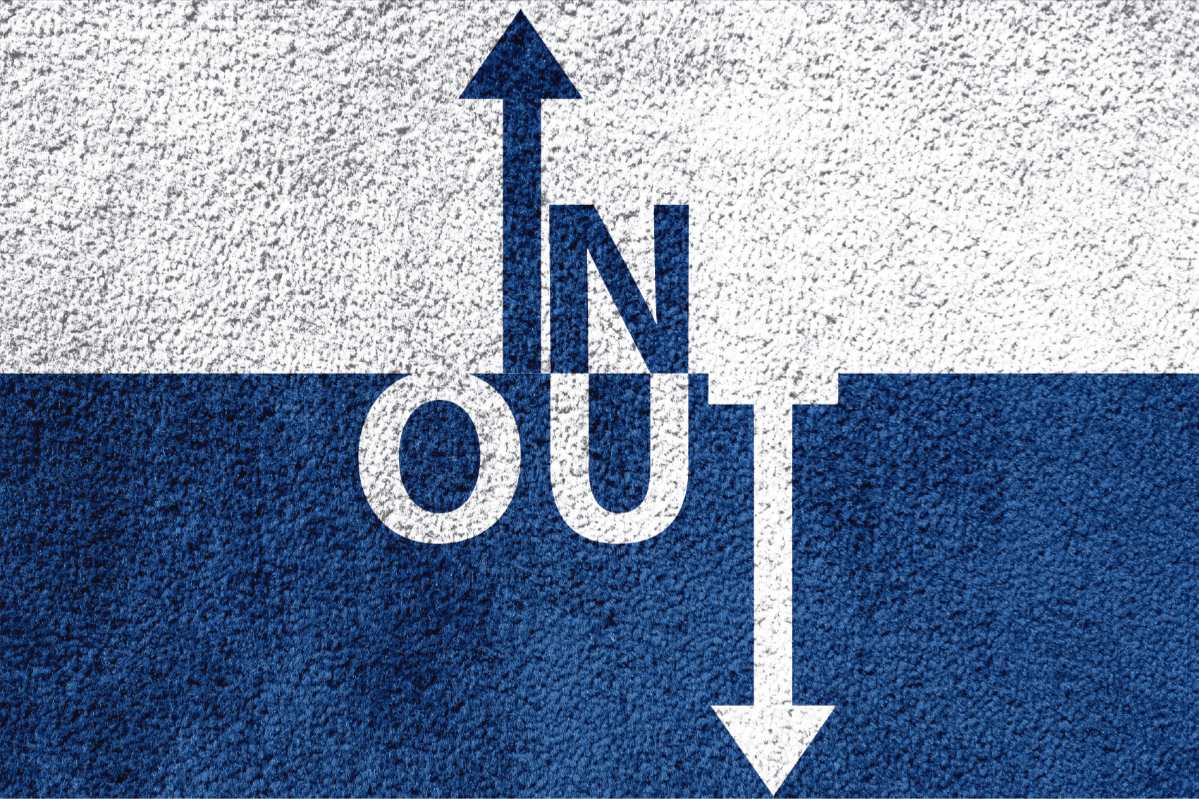 į išorę nukreipta vinilo kilimėlas su frazėmis - „Tenstickers“