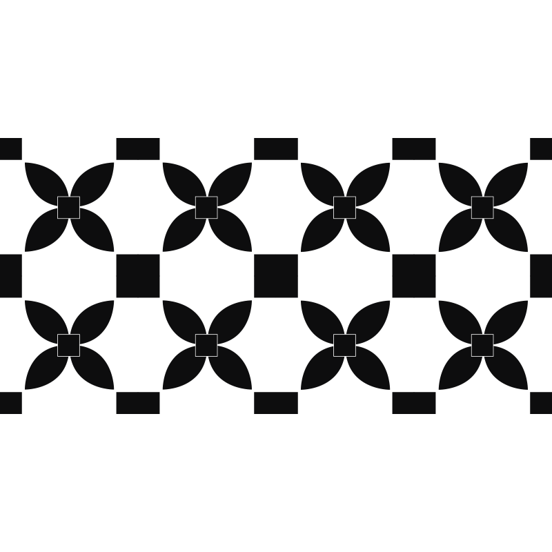 Monochrominės plytelės kilimas virtuvei - „Tenstickers“