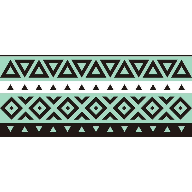 Žaidimų dizaino vinilo kilimėlis geometrinis kelias - „Tenstickers“