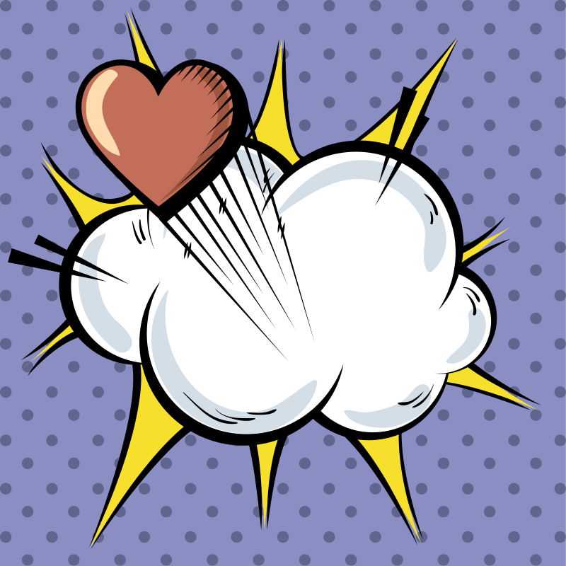 Pop art komiksų senovinis kilimas - „Tenstickers“