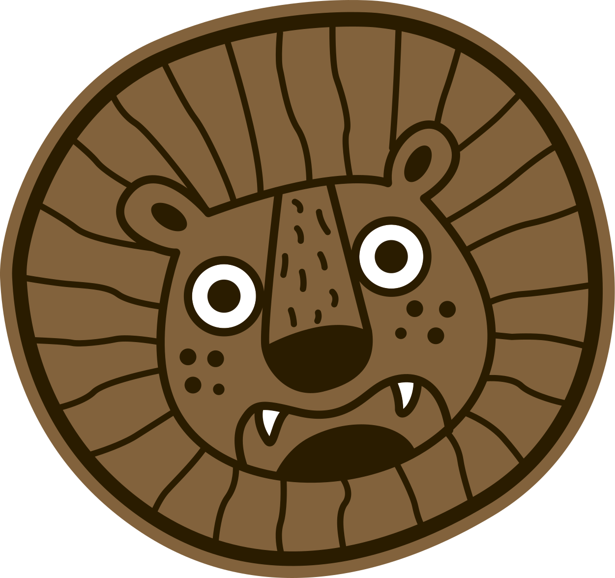 Vinilo kilimėlių liūtas vaikams gyvūnų kilimas - „Tenstickers“