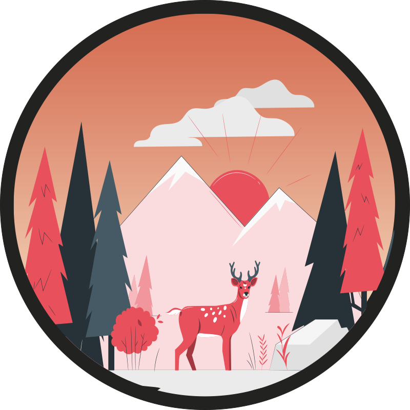 Rami dykumos scena gamtos vinilinis kilimas - „Tenstickers“