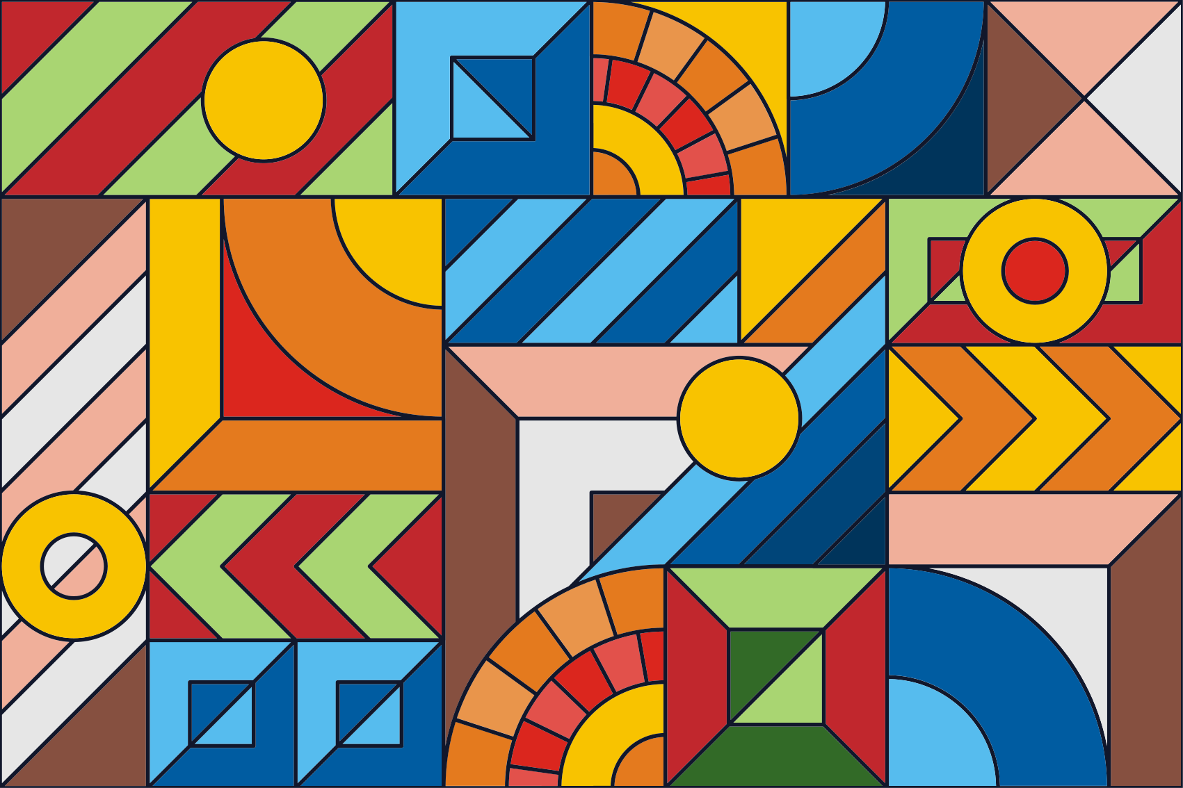 Spalvingos mozaikos grindų plytelės - „Tenstickers“