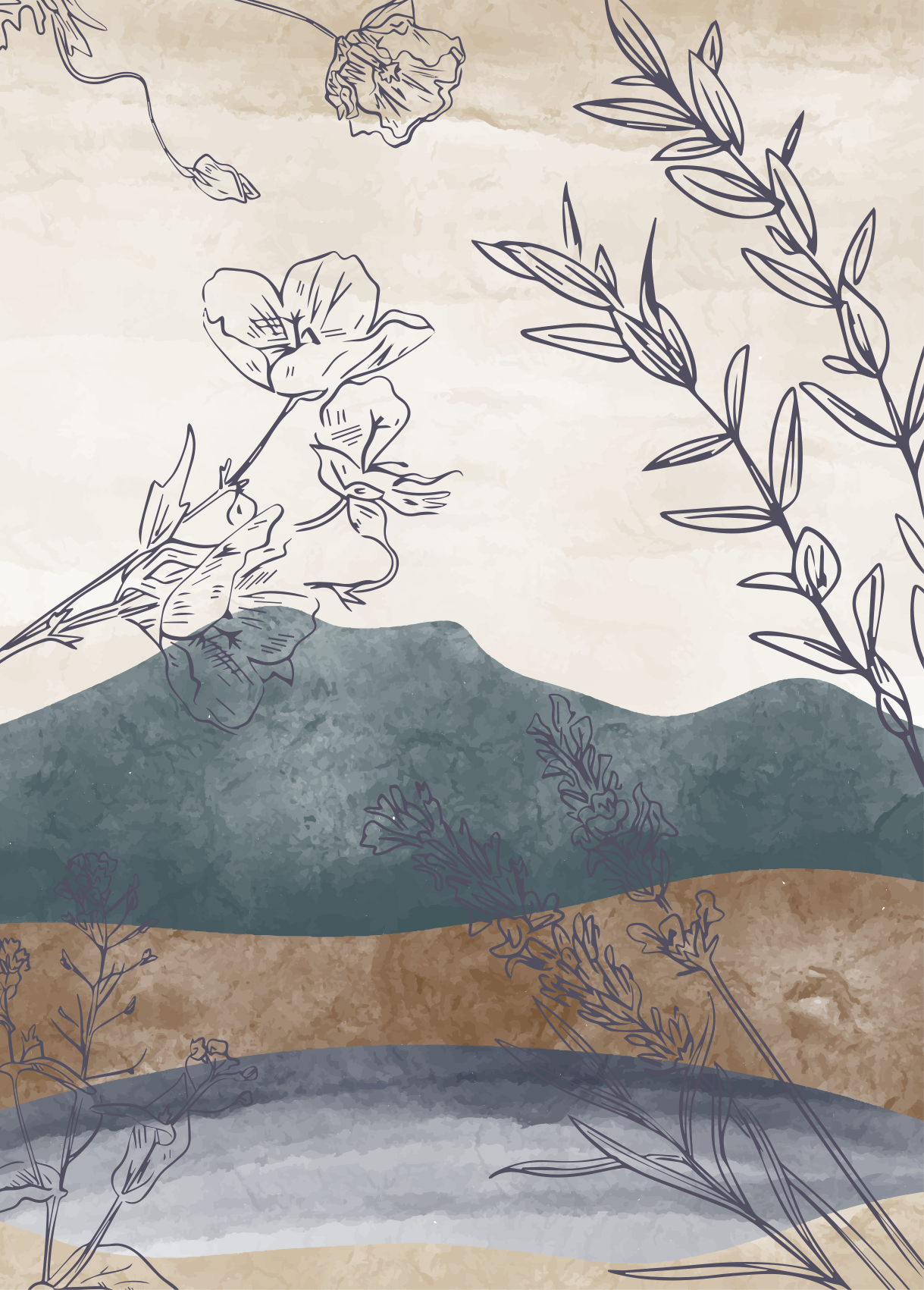 Dažytas gamtos gėlių kilimas - „Tenstickers“