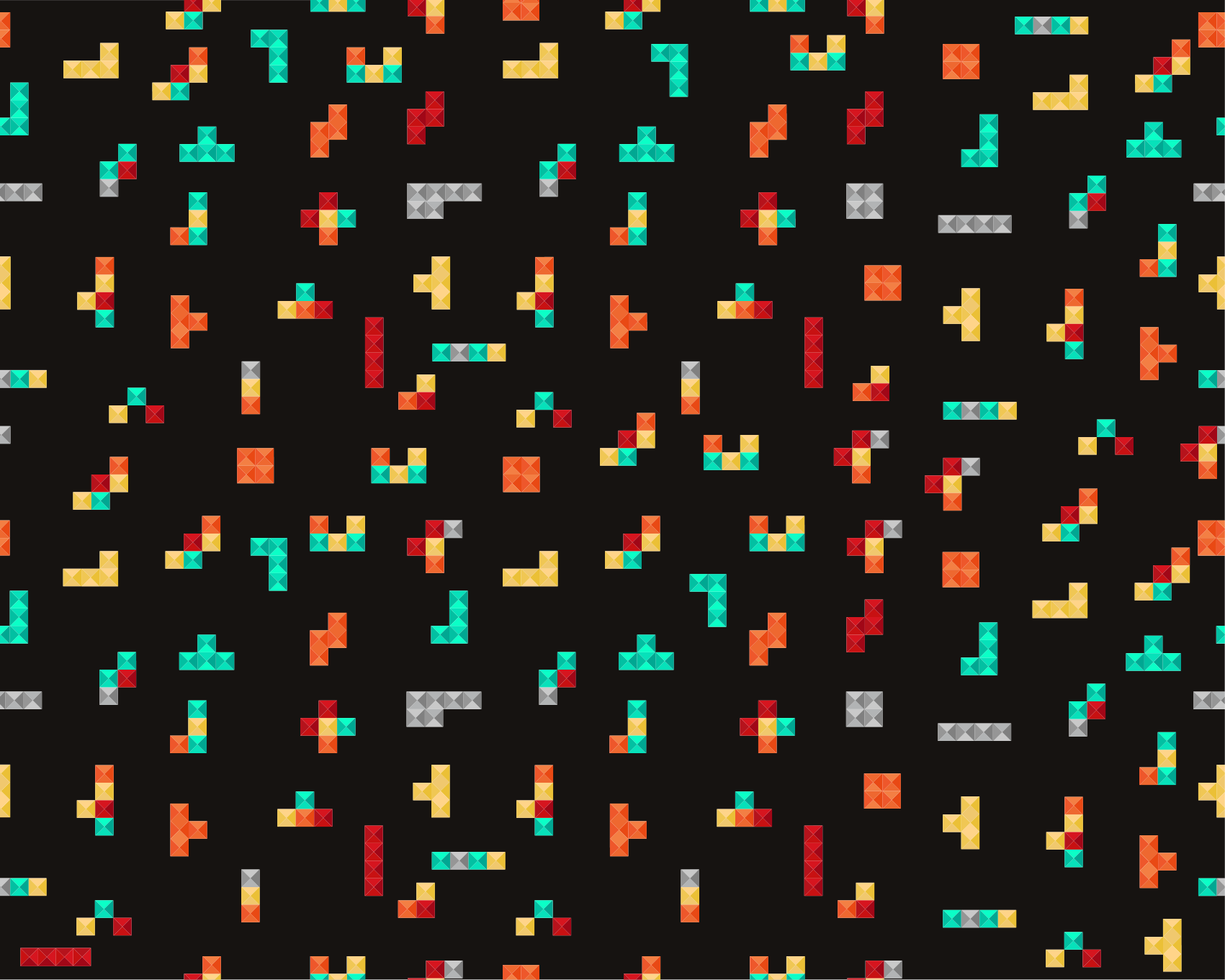 Retro tetris senovinis vinilinis kilimas - „Tenstickers“