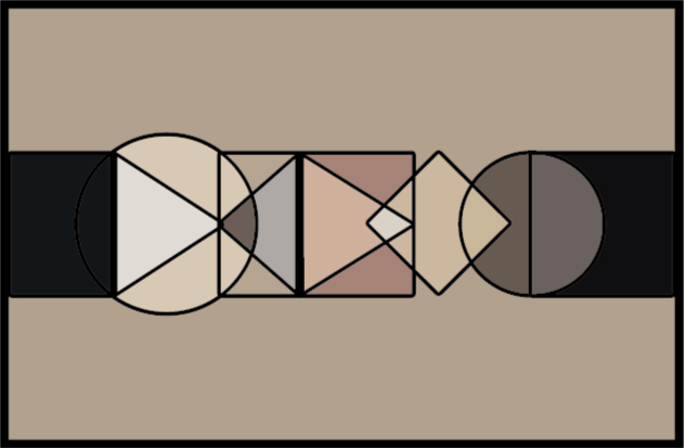 Vinilo kilimėlio geometrinių formų apskritimai - „Tenstickers“