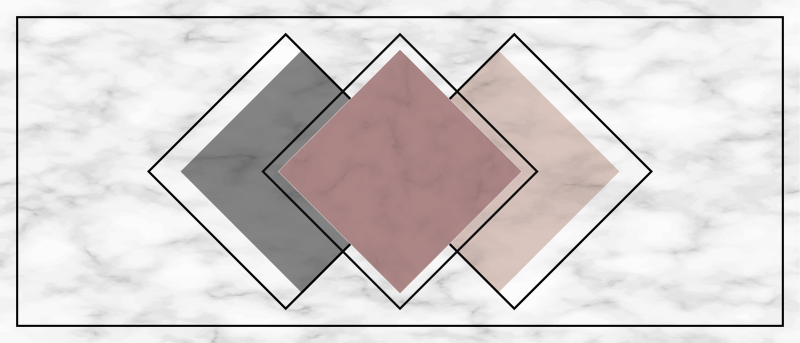 Trys rombai modernus kilimas - „Tenstickers“