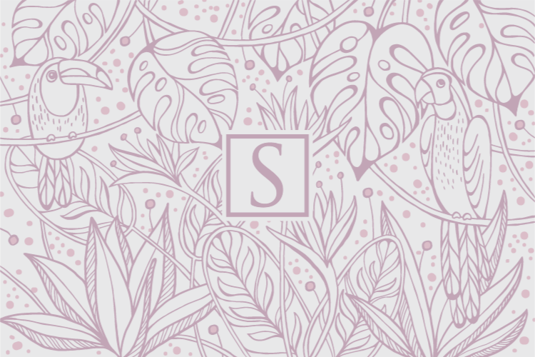 Rožinis individualizuotas džiunglių gamtos kilimas - „Tenstickers“