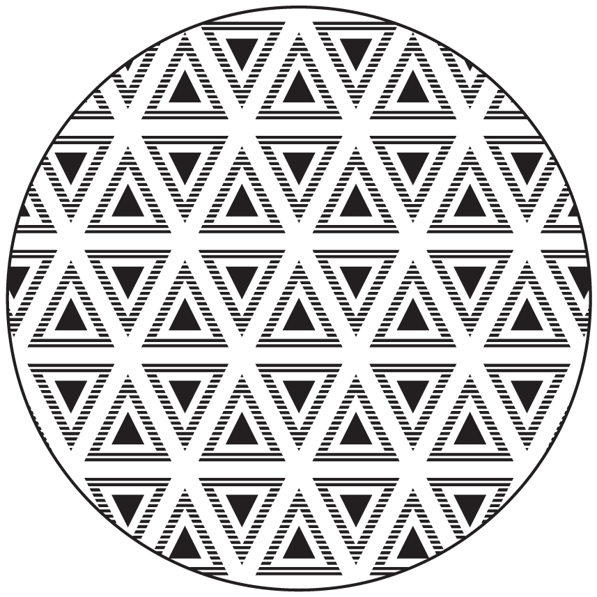 Tiesos geometrinių kilimėlių trikampiai - „Tenstickers“