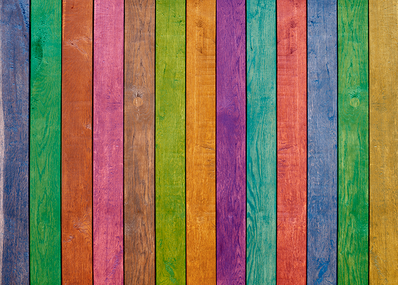 Spalvingas lentų raštas medžio efekto kilimas - „Tenstickers“