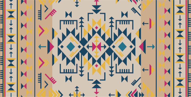 Geometrinių raštų dekoras geometriniai kilimas - „Tenstickers“