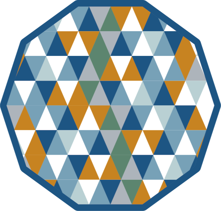 Geometrinis aštuonkampis geometriniai kilimas - „Tenstickers“