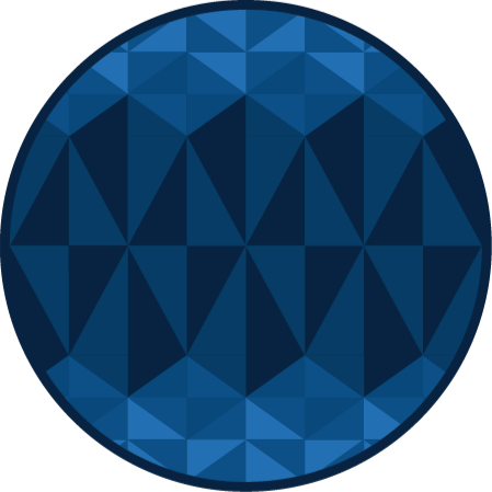 Mėlyni trikampio geometriniai viniliniai kilimai - „Tenstickers“