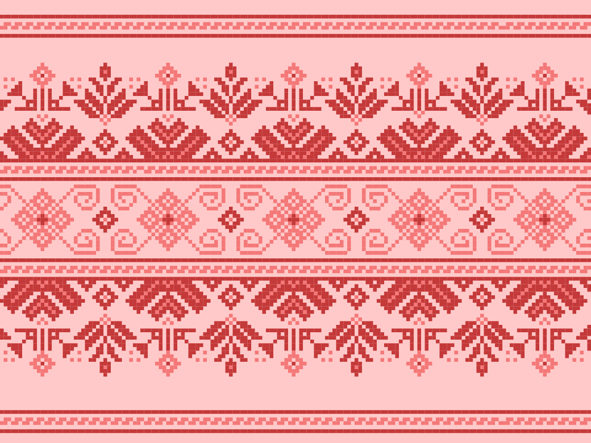 Tautodailės etninis vinilinis kilimas - „Tenstickers“