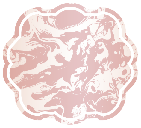 Rausvos ir baltos marmuro modernus kilimas - „Tenstickers“