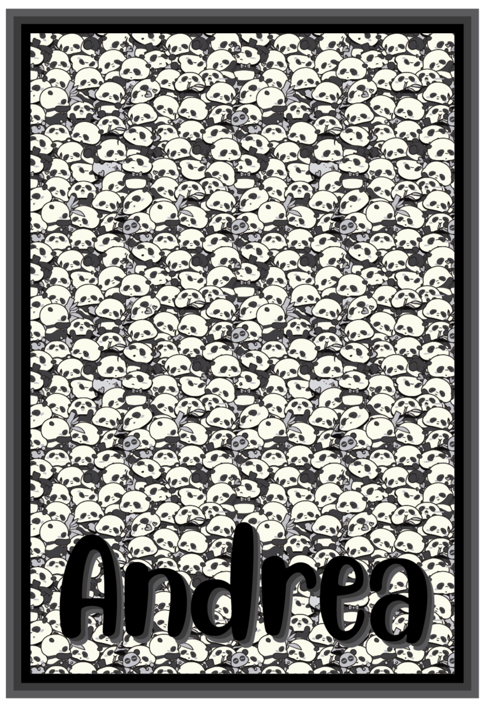 Suasmenintos pandos vinyl kilimėlis su vardu - „Tenstickers“