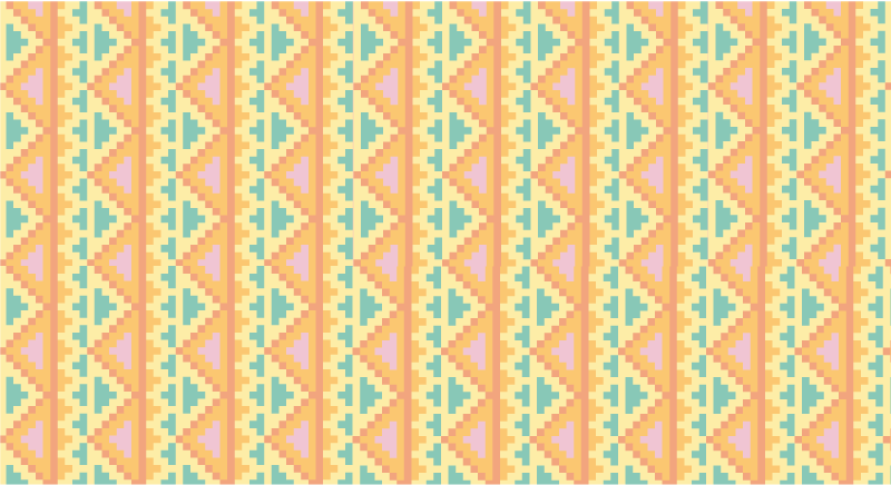 Genties raštų dekoras geometriniai kilimas - „Tenstickers“