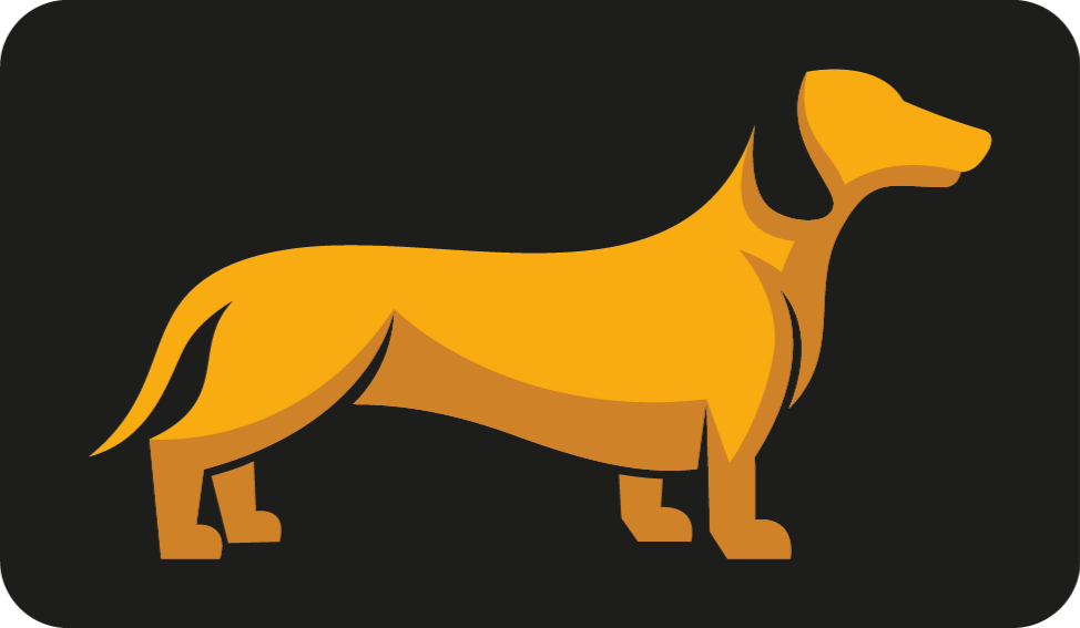 šuniškas siluetas gyvūnų vinilo kilimėlis - „Tenstickers“