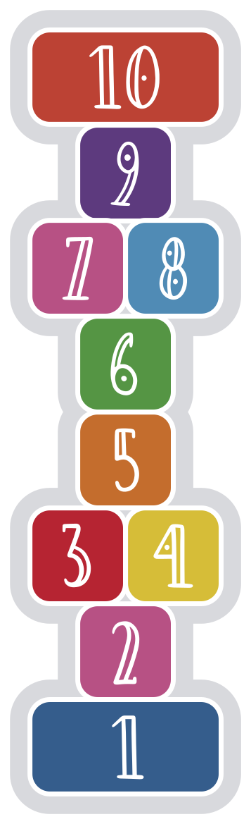 žaidimų kilimas žaidimų kilimėlis spalvingas - „Tenstickers“