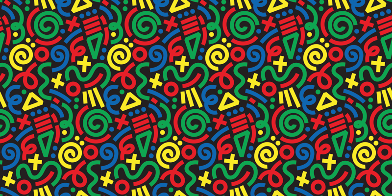 Piešti abstrakčių modelių geometriniai kilimai - „Tenstickers“