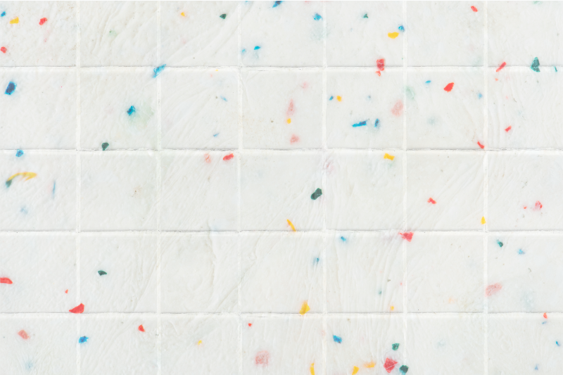 Vinyliniai kilimas su plytelių imitacija teraco raštu - „Tenstickers“