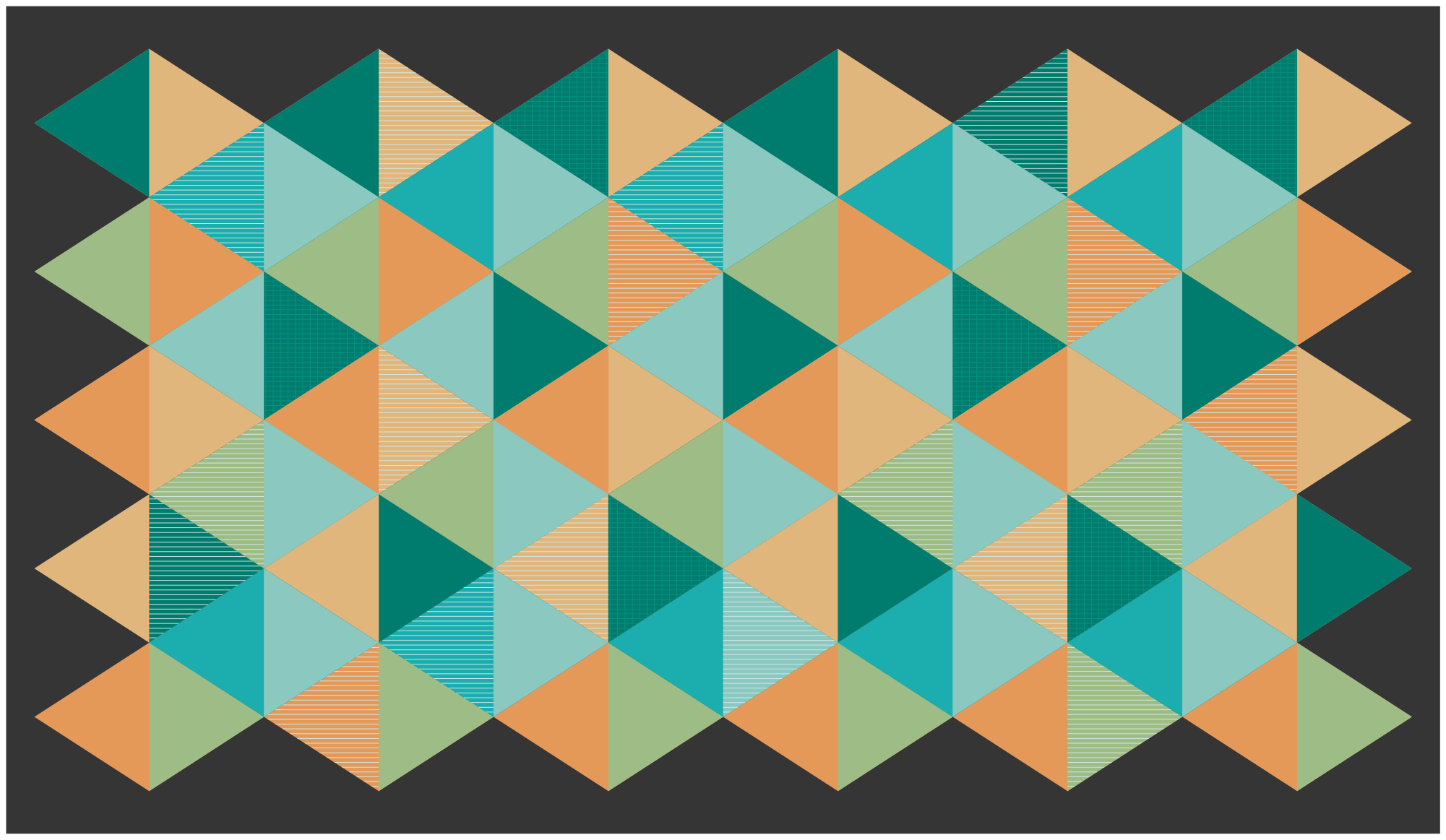 Geometrinių raštų kompozicija geometriniai kilimas - „Tenstickers“