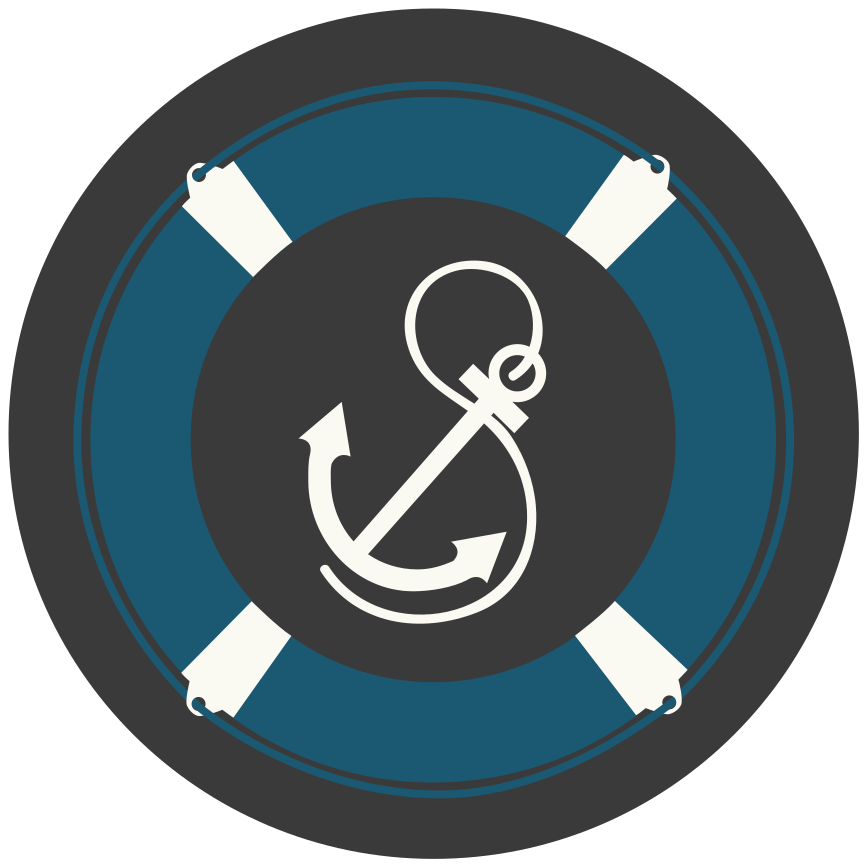 Jūrinio inkaro motyvas mozaikinė vinilo kilimėlė - „Tenstickers“