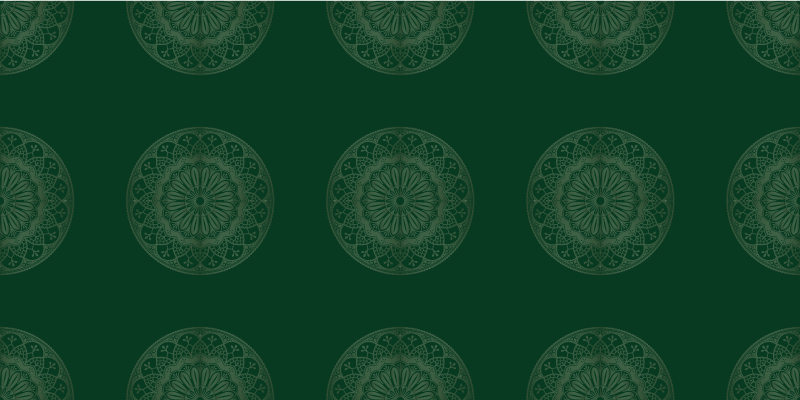 žalias mandalos rašto vinilo kilimas - „Tenstickers“
