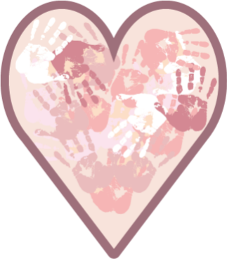 Personalizuota širdis vinyl kilimėlis su vardu - „Tenstickers“