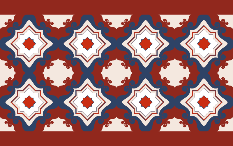 Raudonos derliaus plytelės mozaikinės grindų plytelės - „Tenstickers“