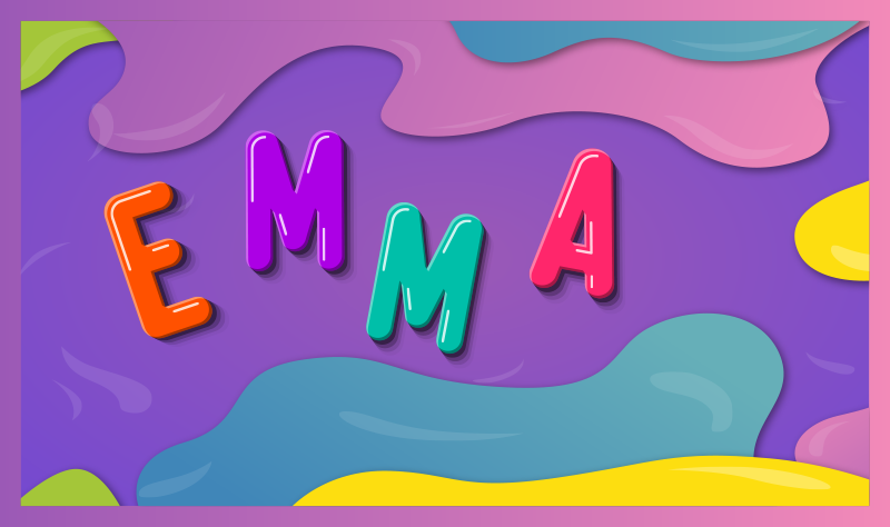 Suasmenintas vardas vinyl kilimėlis su vardu - „Tenstickers“