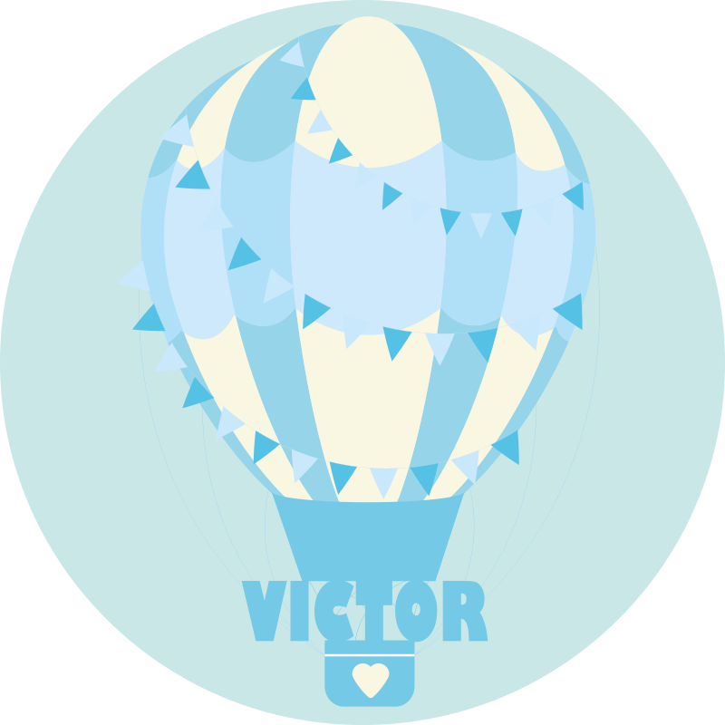 Pritaikomas balionas vinyl kilimėlis su vardu - „Tenstickers“