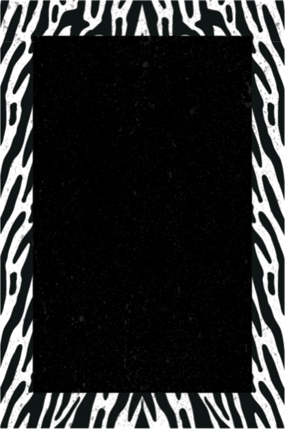Vienspalvis zebras gyvūnų spaudos vinilo kilimėlis - „Tenstickers“