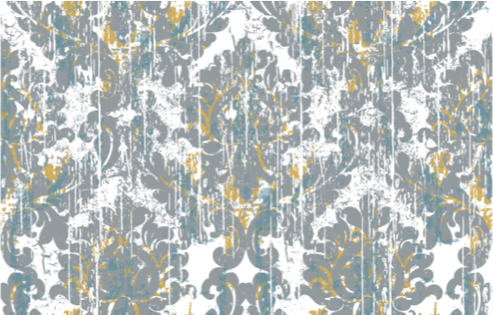 Piešimo rankos pilkas modernus kilimas - „Tenstickers“