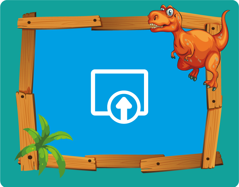 Pritaikomas dinozauras vaikų vinilinė kilimėlė - „Tenstickers“