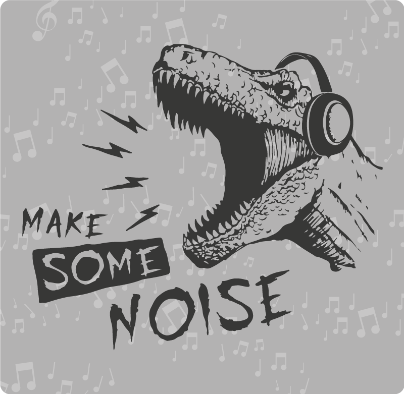 Dinamiškas dinozaurų garsas vinilinis kilimėlis - „Tenstickers“