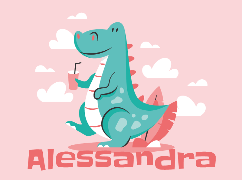 Dinozauras su asmeniniu pavadinimu gyvūnų kilimas - „Tenstickers“