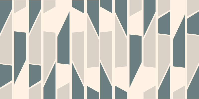 Abstrakti geometrinių keraminių plytelių prieškambaris - „Tenstickers“