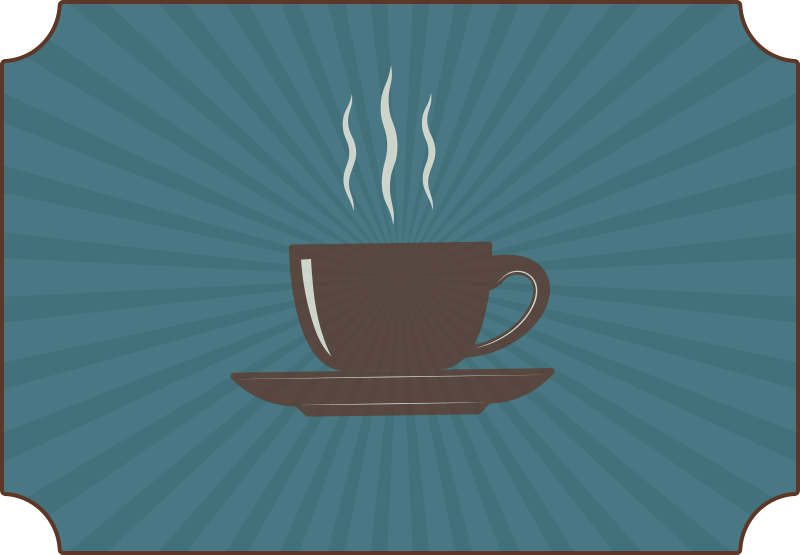 Garuojanti kava vinilo kilimėlas su frazėmis - „Tenstickers“