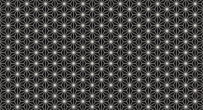 Juodai balti geometriniai deimantų kilimai - „Tenstickers“