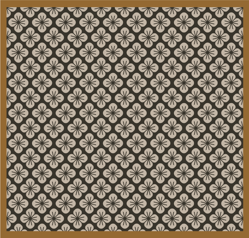 Geometrinis gėlių raštas geometriniai kilimas - „Tenstickers“