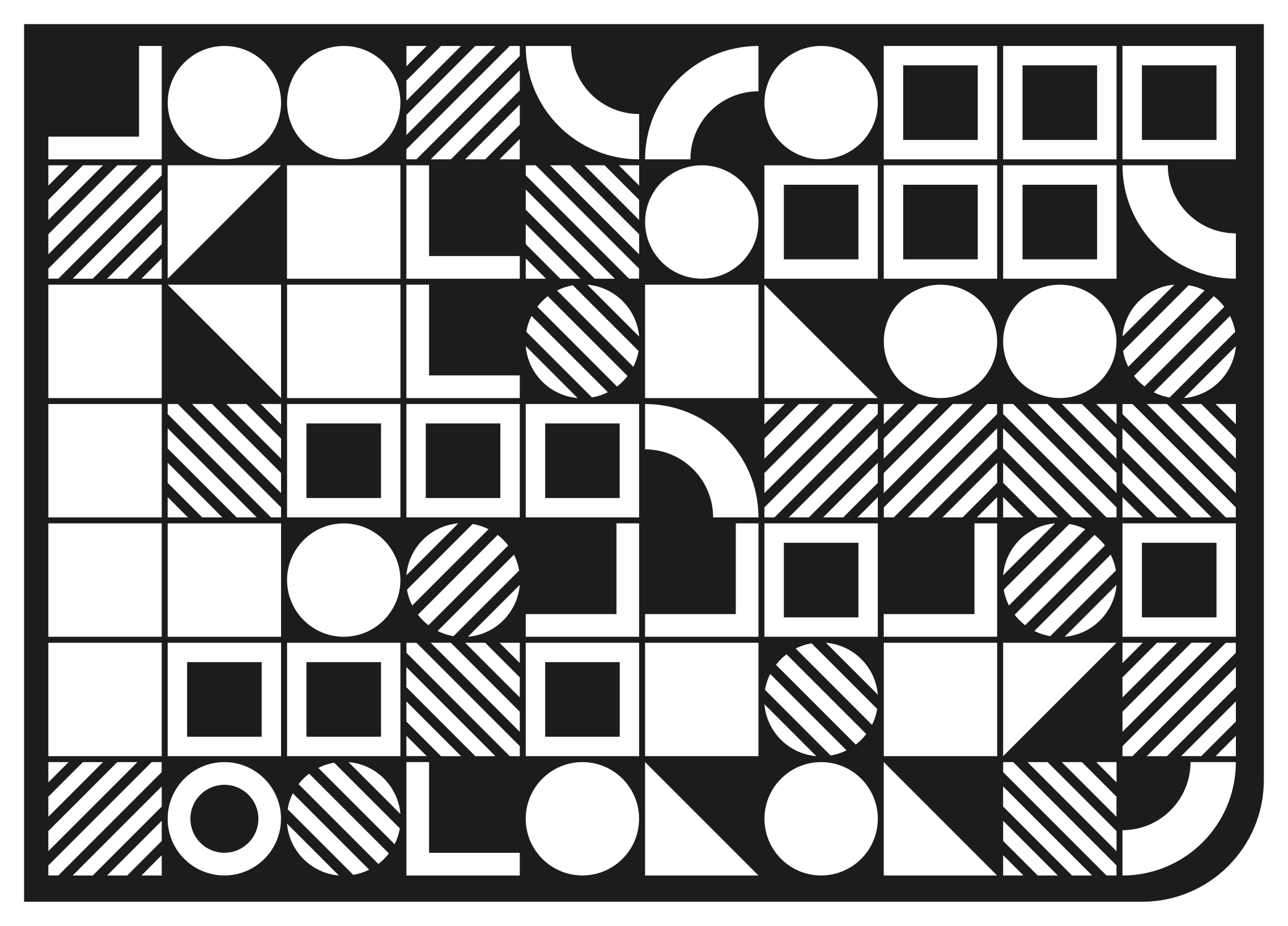 Geometrinių formų pusiausvyra geometriniai kilimas - „Tenstickers“