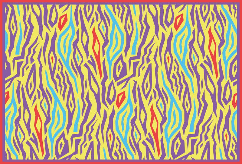 Abstrakčios zebro juostelės geometriniai kilimas - „Tenstickers“