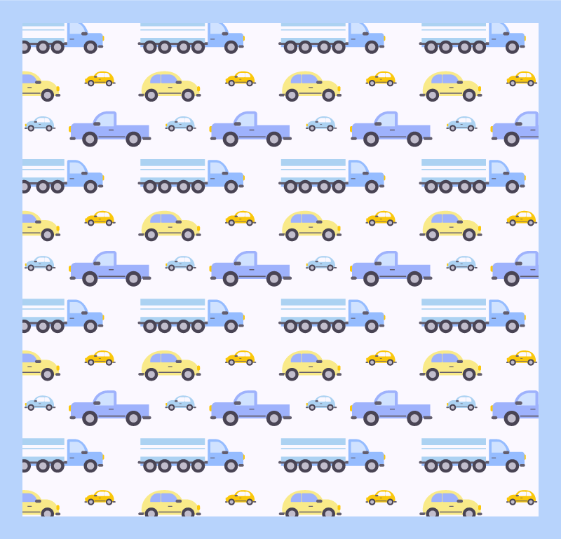 Tipų sunkvežimių vaikiški viniliniai kilimėliai - „Tenstickers“