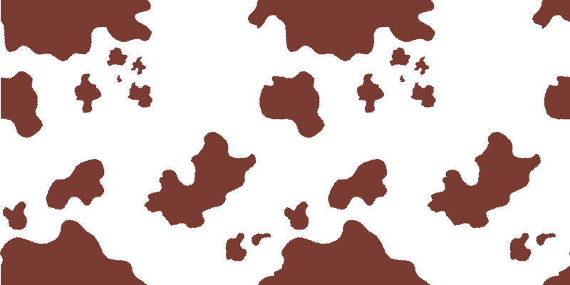 Karvės odos dėmės gyvūnų spaudos vinilo kilimėlis - „Tenstickers“